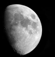 Mond im April durch Spiegelteleskop - Juergen Biedermann